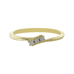 Anillo en oro con Diamante limpio a lupa F (LUCENT DIAMONDS)