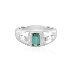 Anillo en plata con Indicolita (Adela Silber)