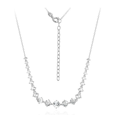 Collar en plata con Topacio blanco (Adela Silber)