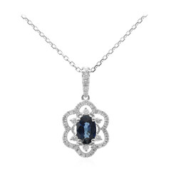 Collar en oro con Zafiro azul Ceylon (CIRARI)