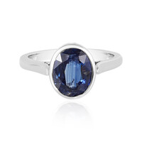 Anillo en plata con Cianita de Nepal