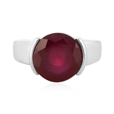 Anillo en plata con Rubí de Madagascar