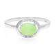 Anillo en plata con Crisoprasa