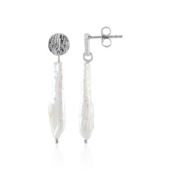 Pendientes en plata con Perla Freshwater