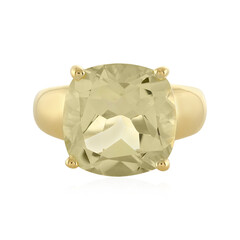 Anillo en plata con Quarzo limón