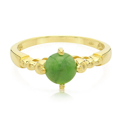 Anillo de hombre en plata con Crisoprasa imperial