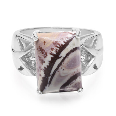 Anillo en plata con Jaspe Sonoran dendritas