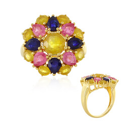 Anillo en plata con Zafiro amarillo de Madagascar