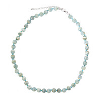Collar en plata con Aragonita azul