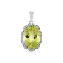 Colgante en plata con Quarzo limón