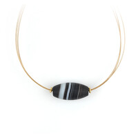 Collar en plata con Ágata