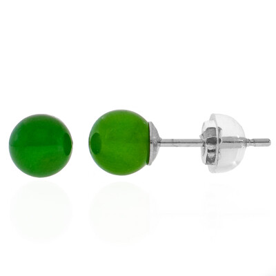 Pendientes en plata con Nefrita