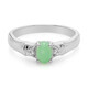 Anillo en plata con Crisoprasa imperial