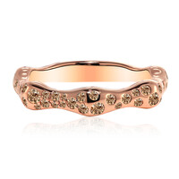 Anillo en oro con Diamante rosa de Francia de Argyle SI1