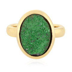 Anillo en plata con Uvarovita