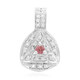 Colgante en plata con Turmalina rosa