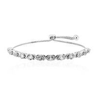 Brazalete en plata con Topacio blanco