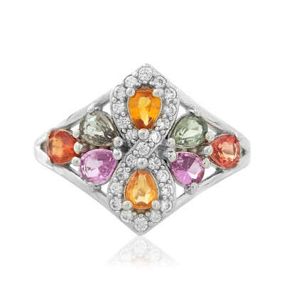 Anillo en plata con Zafiro