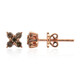 Pendientes en oro con Diamante rosa de Francia de Argyle SI1 (Annette)