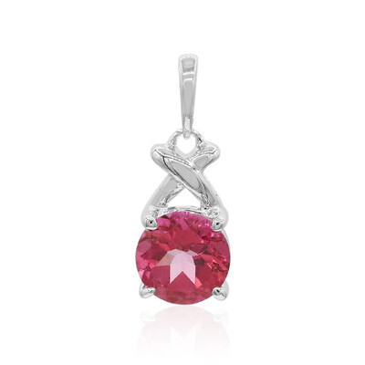 Colgante en plata con Topacio rosa
