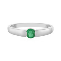 Anillo en platino con Esmeralda de Colombia