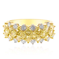 Anillo en oro con Diamante amarillo SI2 (CIRARI)