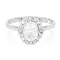 Anillo en plata con Petalita