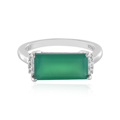 Anillo en plata con Ónix verde