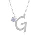 Collar en plata con Piedra de Luna arcoíris
