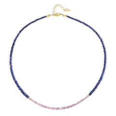 Collar en plata con Zafiro de Ceilán rosa