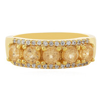 Anillo en plata con Granate imperial