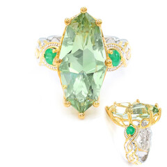 Anillo en plata con Amatista verde (Gems en Vogue)