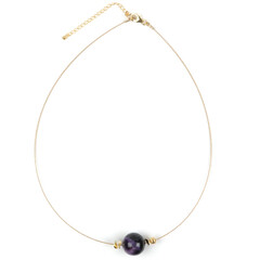 Collar en plata con Charoita