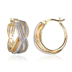 Pendientes en plata con Diamante I3 (I)