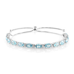Brazalete en plata con Zircón de Ratanak Kirí