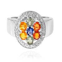 Anillo en plata con Zafiro
