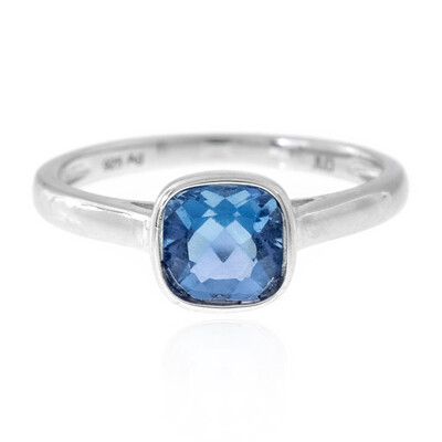 Anillo en plata con Fluorita de color cambiante