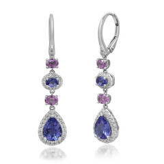 Pendientes en oro con Tanzanita AAA (CIRARI)