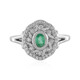 Anillo en plata con Esmeralda de Colombia