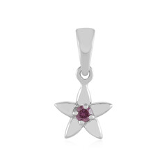 Colgante en plata con Diamante púrpura I2