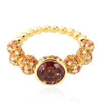 Anillo en oro con Espinela roja noble (de Melo)