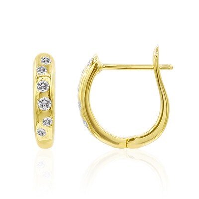 Pendientes en oro con Diamante IF (D) (Annette)