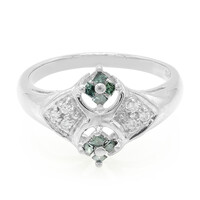 Anillo en plata con Diamante Bosque Verde