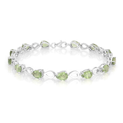 Brazalete en plata con Apatita de Rusia