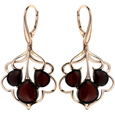 Pendientes en plata con Ámbar báltico (dagen)