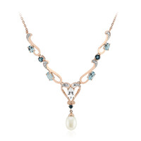 Collar en plata con Perla blanca Freshwater