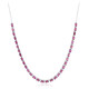 Collar en plata con Rodolita