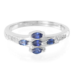 Anillo en plata con Zafiro de Laos