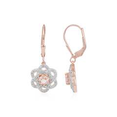 Pendientes en plata con Morganita