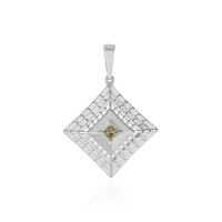 Colgante en oro con Diamante champán I2 (Ornaments by de Melo)
